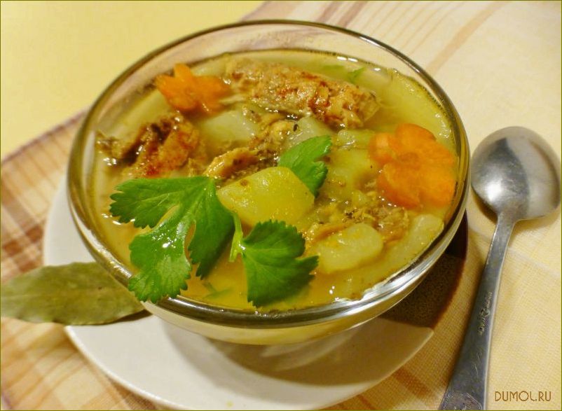 Рыбный суп из кеты