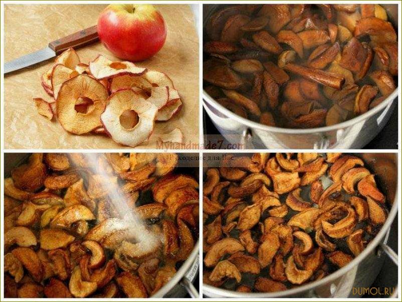 Рецепт компота из сухих яблок