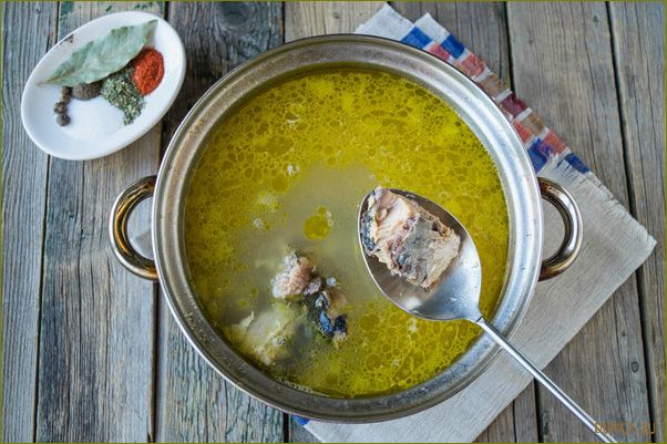 Рецепт супа из консервы скумбрии