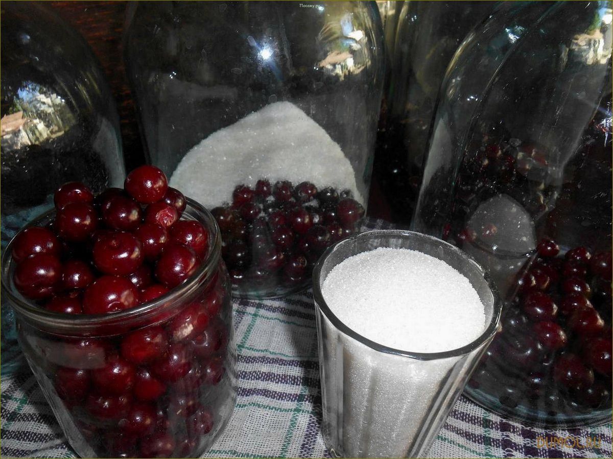 Как приготовить компот из вишни на зиму (3 литра)