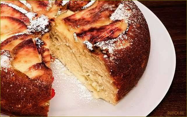 Шарлотка с яблоками в мультиварке