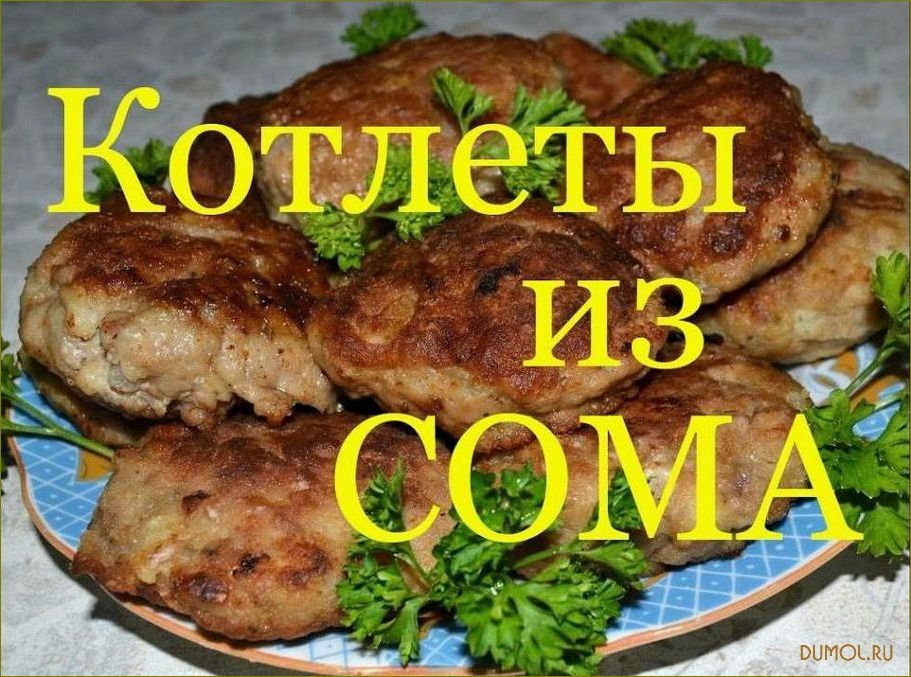 Рыбные котлеты из сома