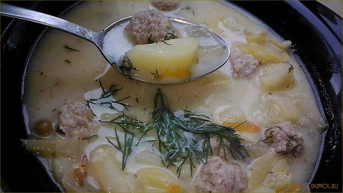 Суп с фрикадельками и сыром: вкусный рецепт и секреты приготовления