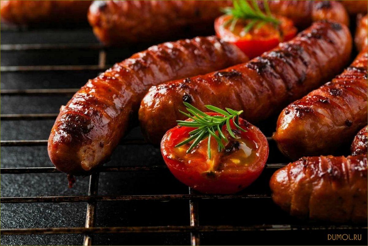 (сосиски, гриль, вкусное, сытное, блюдо) Сосиски гриль: вкусное и сытное блюдо для пикника и вечеринки