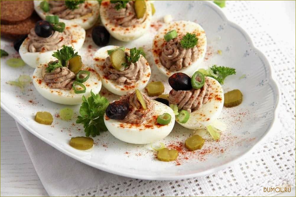 (фаршированные, яйца, быка) Фаршированные яйца на год Быка