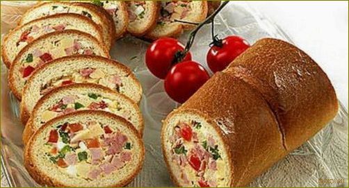 (фаршированный, батон, прикольная, закуска) Фаршированный батон прикольная закуска