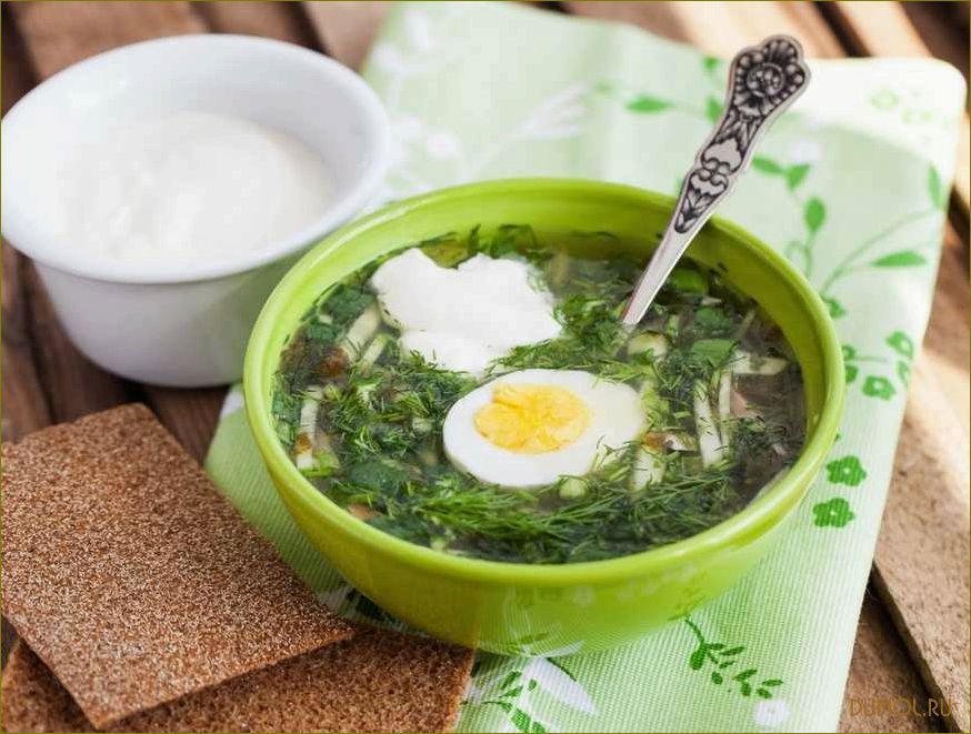 (рецепт, щавеля, крапивы, наслаждайтесь, вкусом) Рецепт щей из щавеля и крапивы: наслаждайтесь вкусом и полезными свойствами
