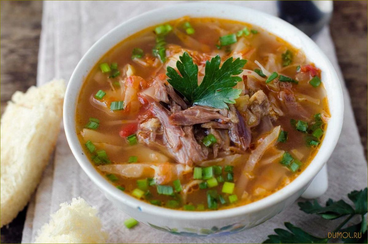(рецепт, говядиной, вкусное, сытное, блюдо) Рецепт щей с говядиной: вкусное и сытное блюдо