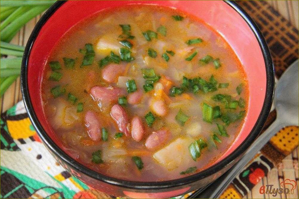 (свежей, капустой, фасолью, рецепт, приготовления) Щи со свежей капустой и фасолью — рецепт приготовления и полезные свойства
