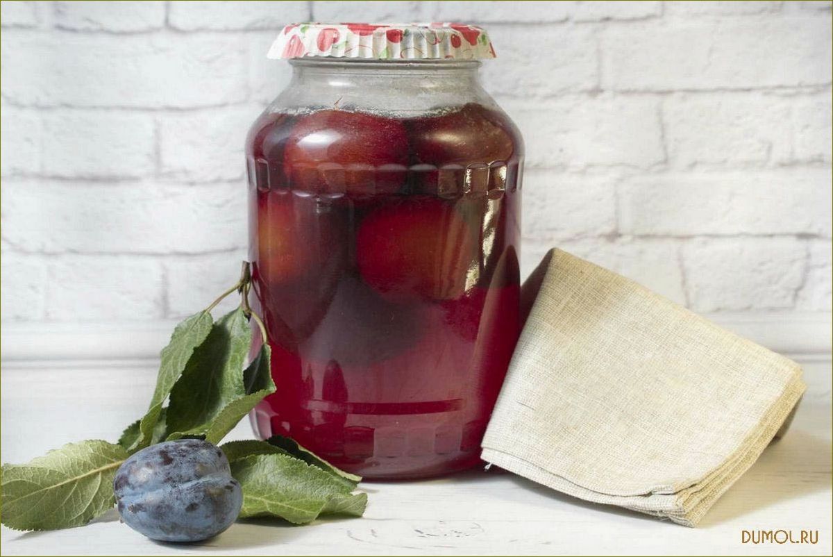 (рецепт, сливового, компота, мастер-класс) Рецепт сливового компота (мастер-класс)