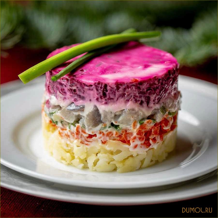(сельдь, шубой, яблоком) Сельдь под шубой с яблоком