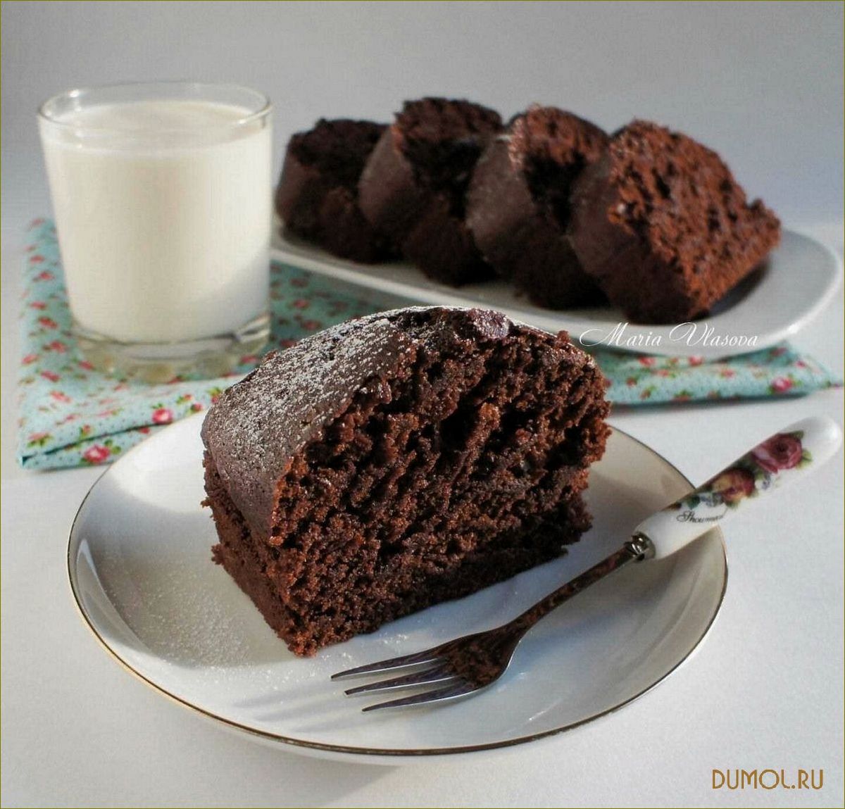 (шоколадные, маффины, какао) Шоколадные маффины с какао