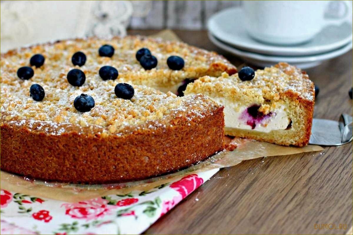(черничный, пирог, творогом, рецепт, приготовления) Черничный пирог с творогом: рецепт приготовления и секреты успеха