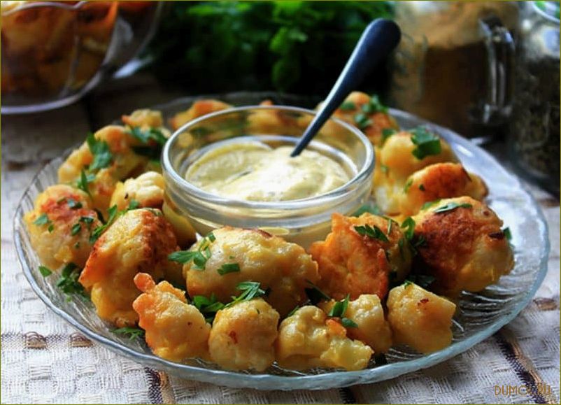 (цветная, капуста, кляре, сыром) Цветная капуста в кляре с сыром