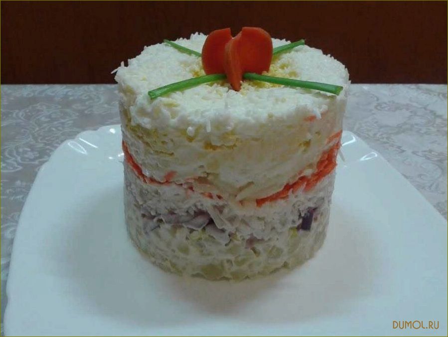(слоеный, салат, редьки) Слоеный салат из редьки