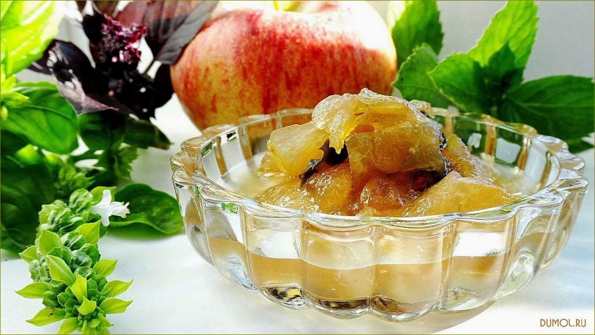 Яблочное желе с мятой