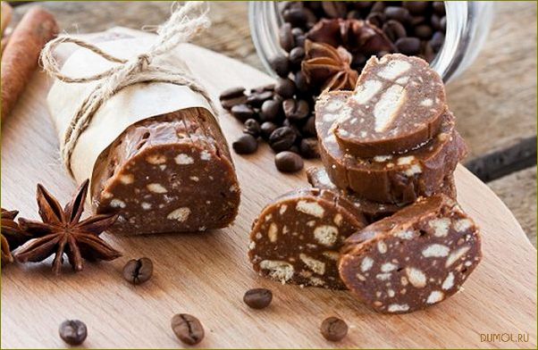 (рецепт, шоколадной, колбасы, печенья) Рецепт шоколадной колбасы из печенья