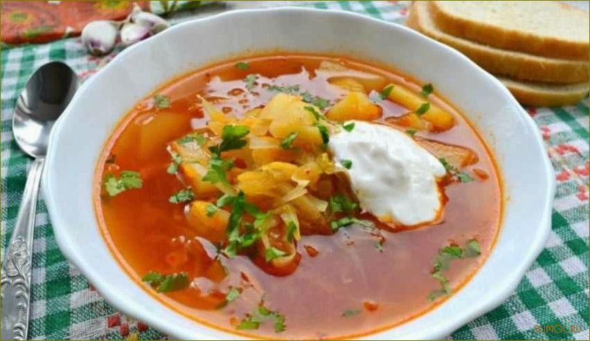(рецепт, вкусных, мяса) Рецепт вкусных щей без мяса