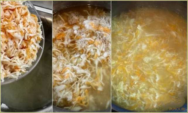 Рецепт приготовления щей из кислой капусты в мультиварке