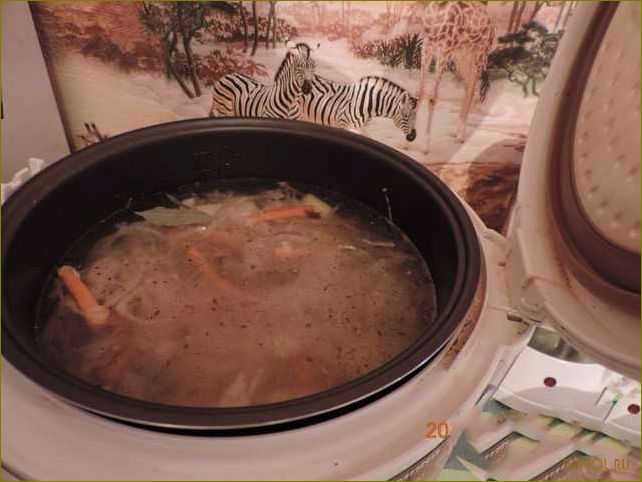 Рецепт приготовления щей из кислой капусты в мультиварке
