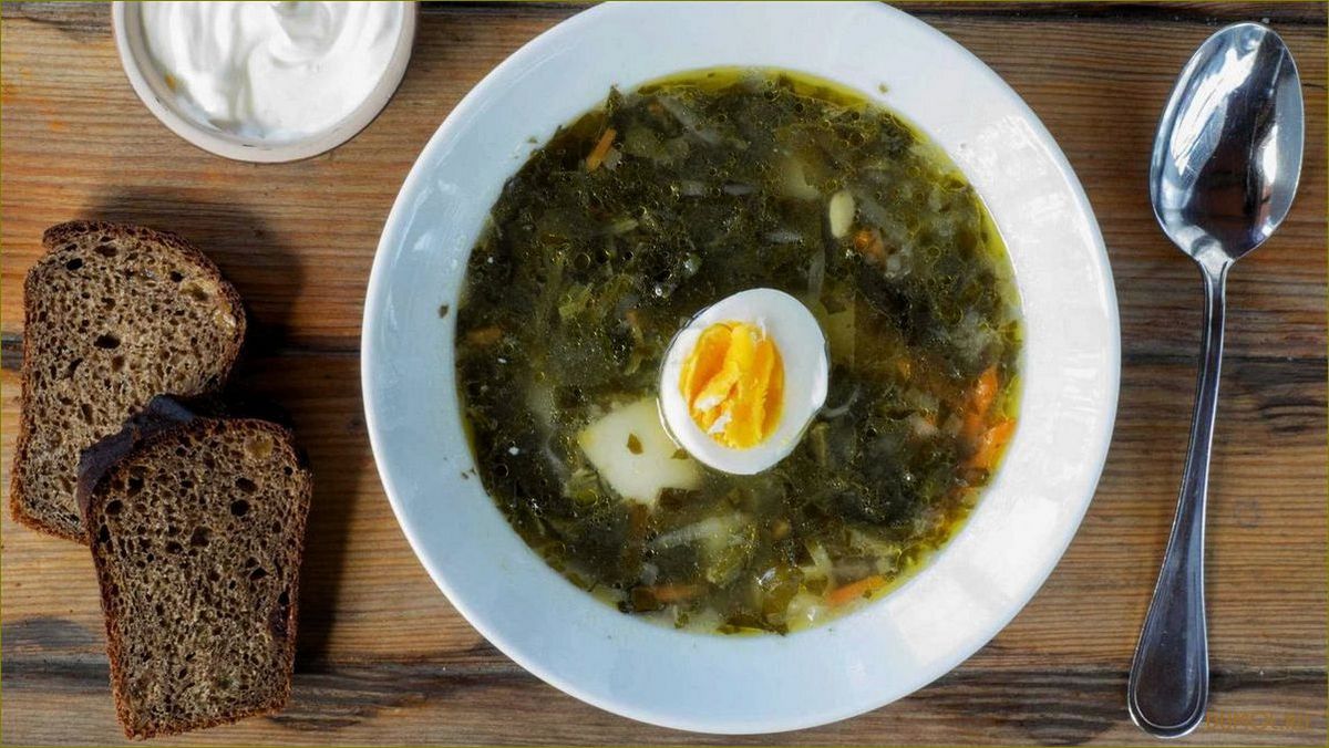 Рецепт щей из щавеля с курицей