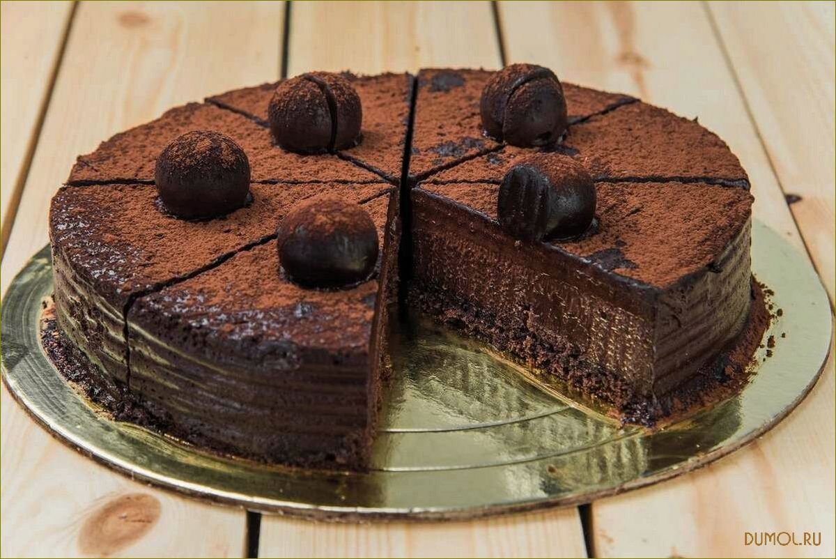 Шоколадный торт без муки
