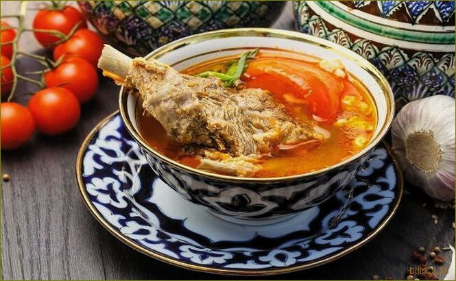 Шурпа из говядины в казане