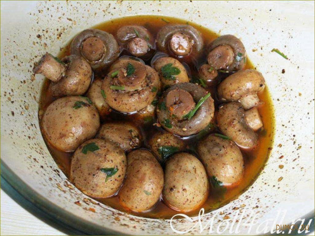 Шампиньоны по корейски