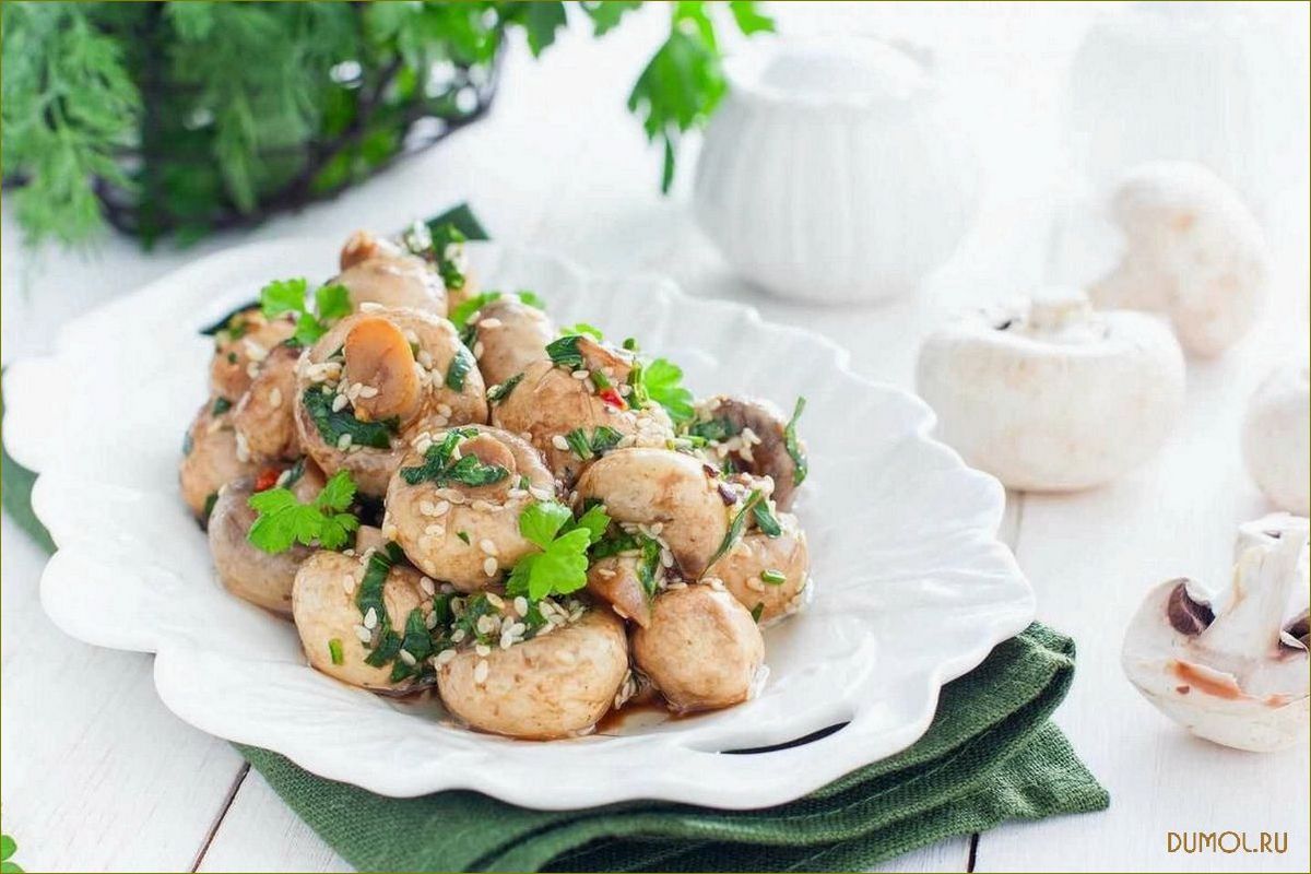 Шампиньоны по корейски
