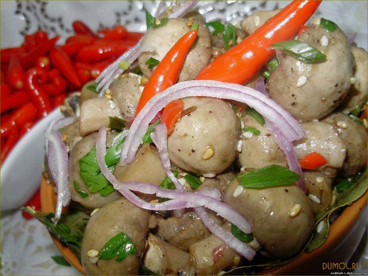 Шампиньоны по корейски