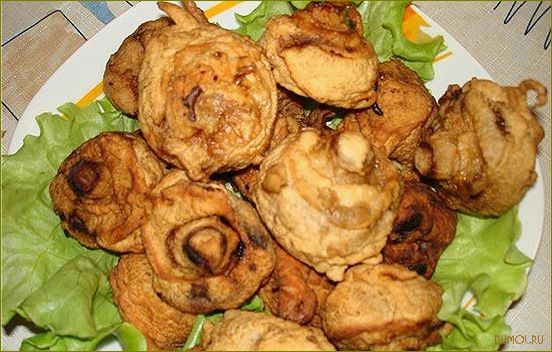 Шампиньоны в кляре