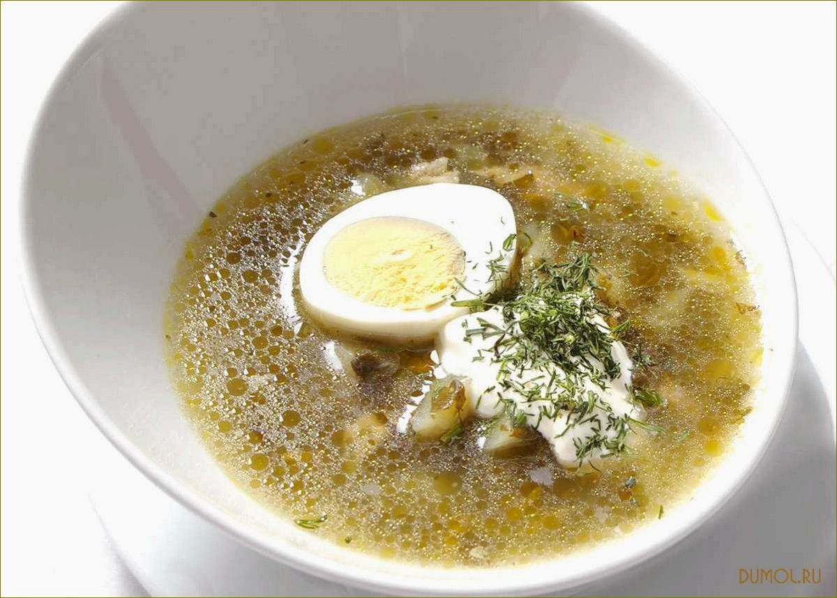 (щавелевый, мясном, бульоне) Щавелевый суп на мясном бульоне