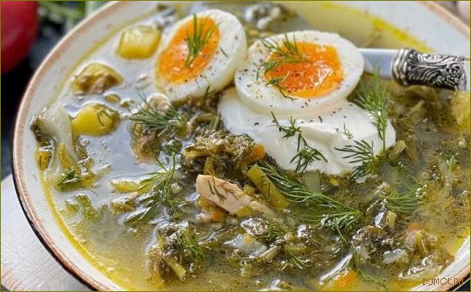 (щавеля, мясом) Щи из щавеля с мясом