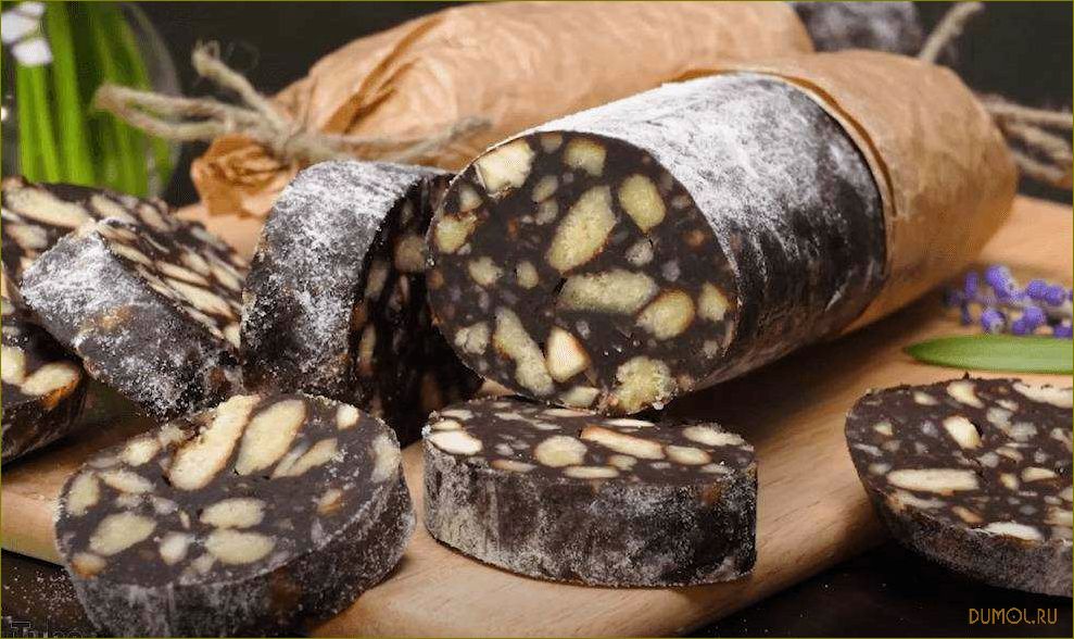 (шоколадная, колбаса, печенья) Шоколадная колбаса из печенья