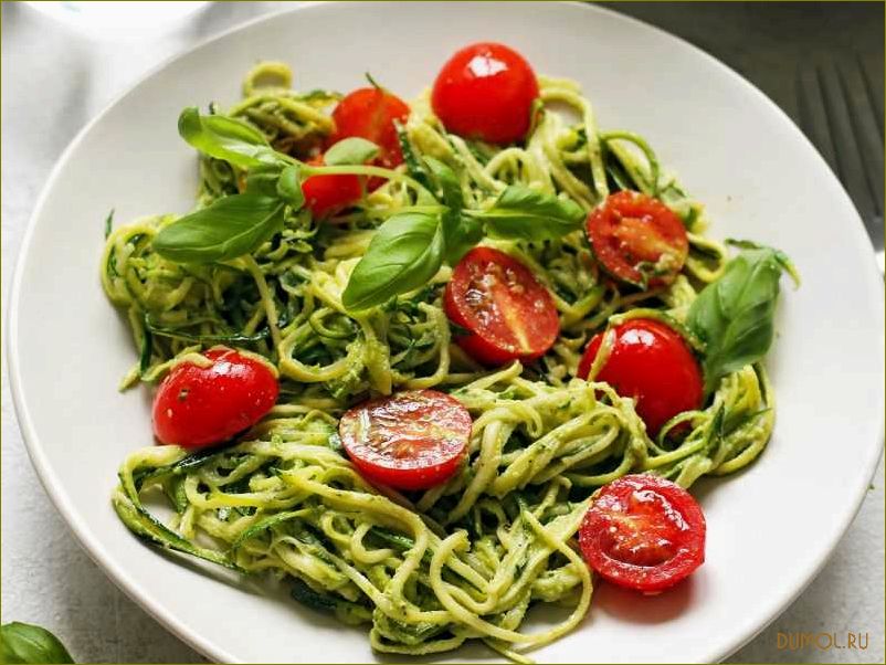 Сыроедческие спагетти: простой и вкусный рецепт