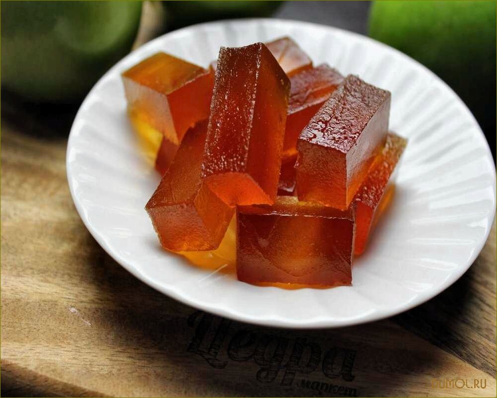 Рецепт приготовления яблочного мармелада в домашних условиях