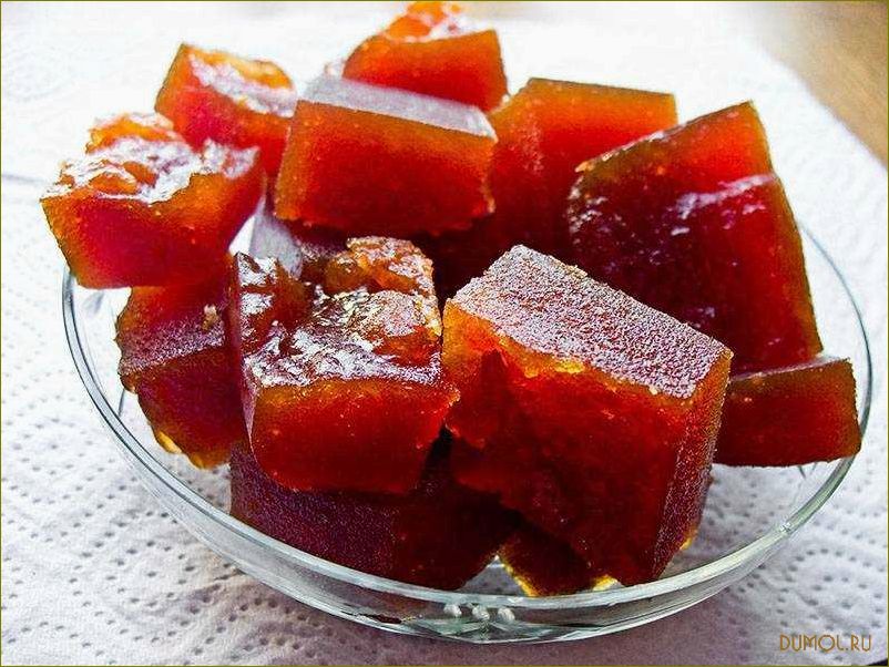 Рецепт приготовления яблочного мармелада в домашних условиях