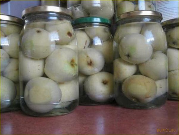 (яблоки, консервированные, целиком) Яблоки консервированные целиком