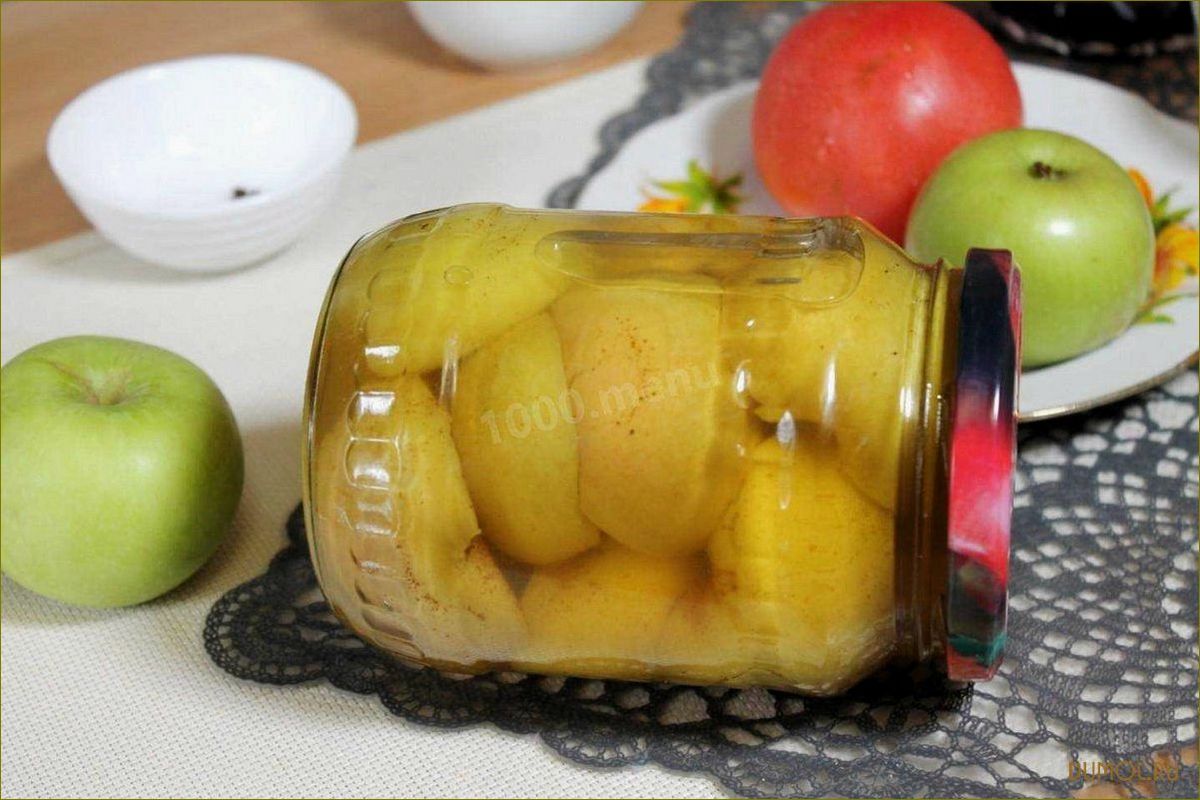 (яблоки, консервированные, целиком) Яблоки консервированные целиком
