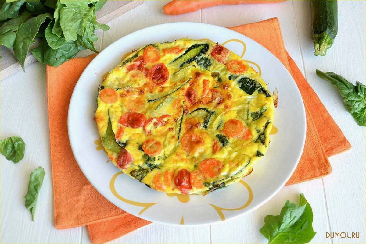 Яичница с кабачками и помидорами