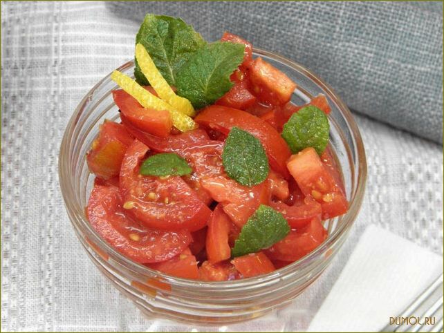 (рецепт, томатного, салата) Рецепт томатного салата