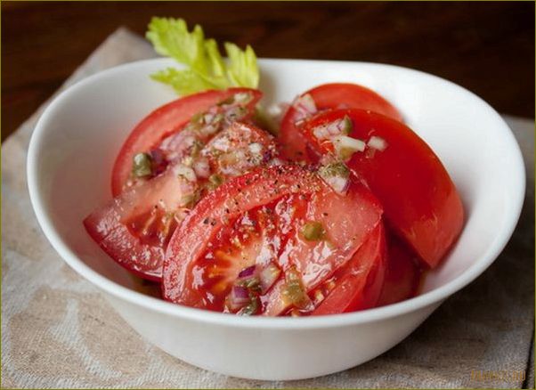 (рецепт, томатного, салата) Рецепт томатного салата