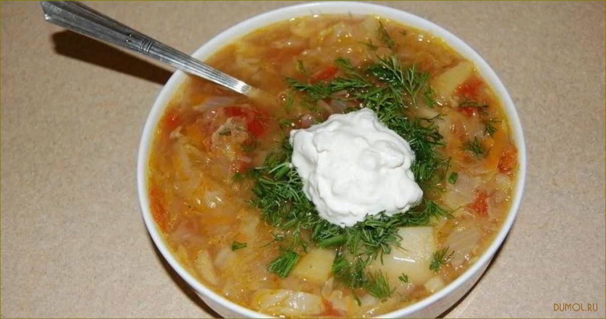 (рецепт, свежей, капусты, свининой) Рецепт щей из свежей капусты со свининой