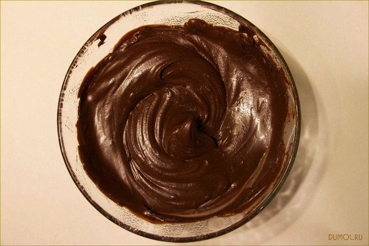 Шоколадный крем: классический рецепт