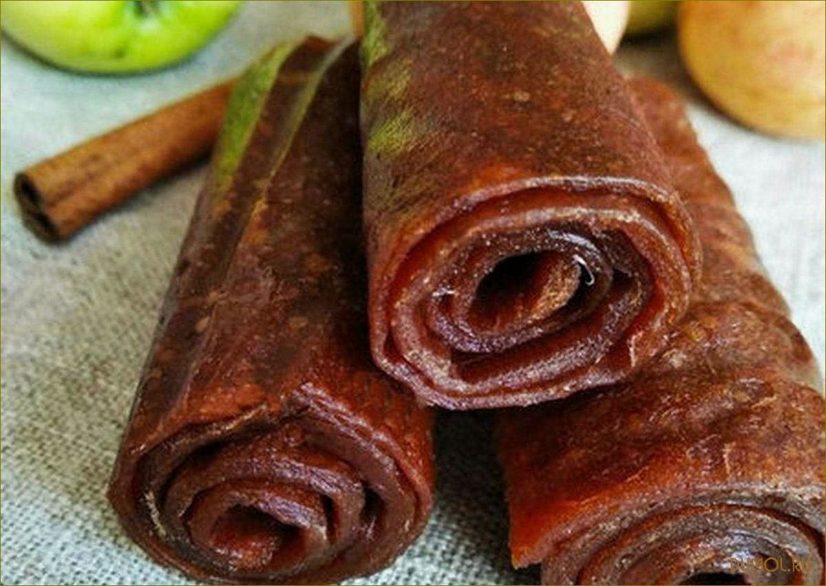 Яблочная пастила: рецепт и полезные свойства