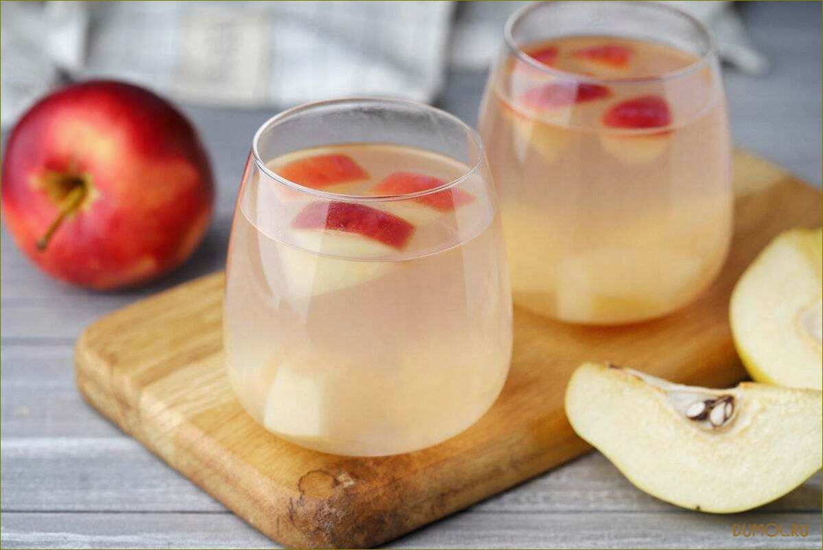 Яблочный компот из свежих яблок