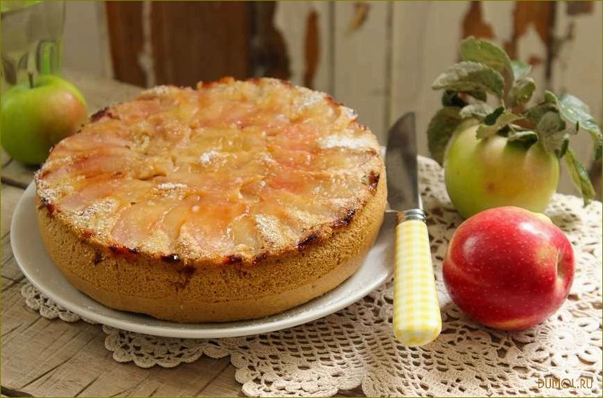 (яблочный, пирог, микроволновке) Яблочный пирог в микроволновке