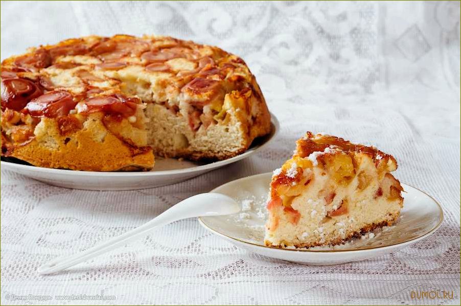 (яблочный, пирог, микроволновке) Яблочный пирог в микроволновке