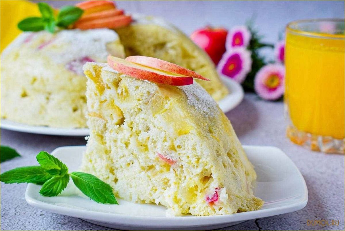 (яблочный, пирог, микроволновке) Яблочный пирог в микроволновке