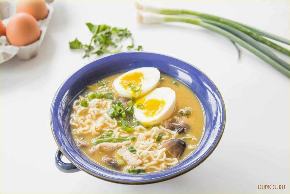Яичный суп с курицей